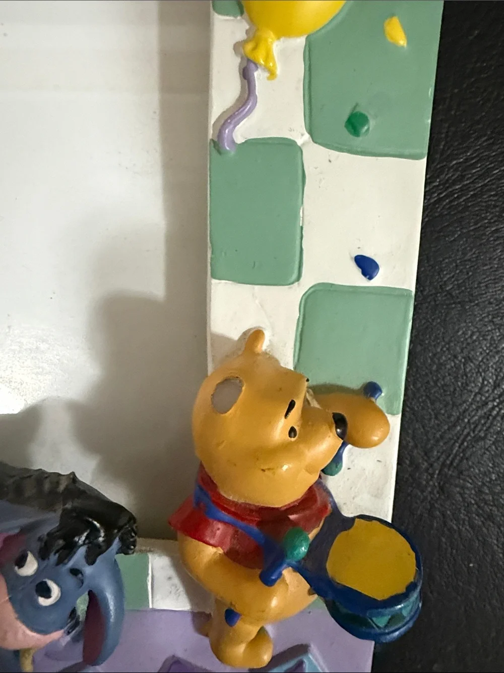 Winnie the Pooh Green Checkers Picture Frame - Kids